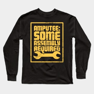 Funny Amputated Missing Leg Amputee Gift Long Sleeve T-Shirt